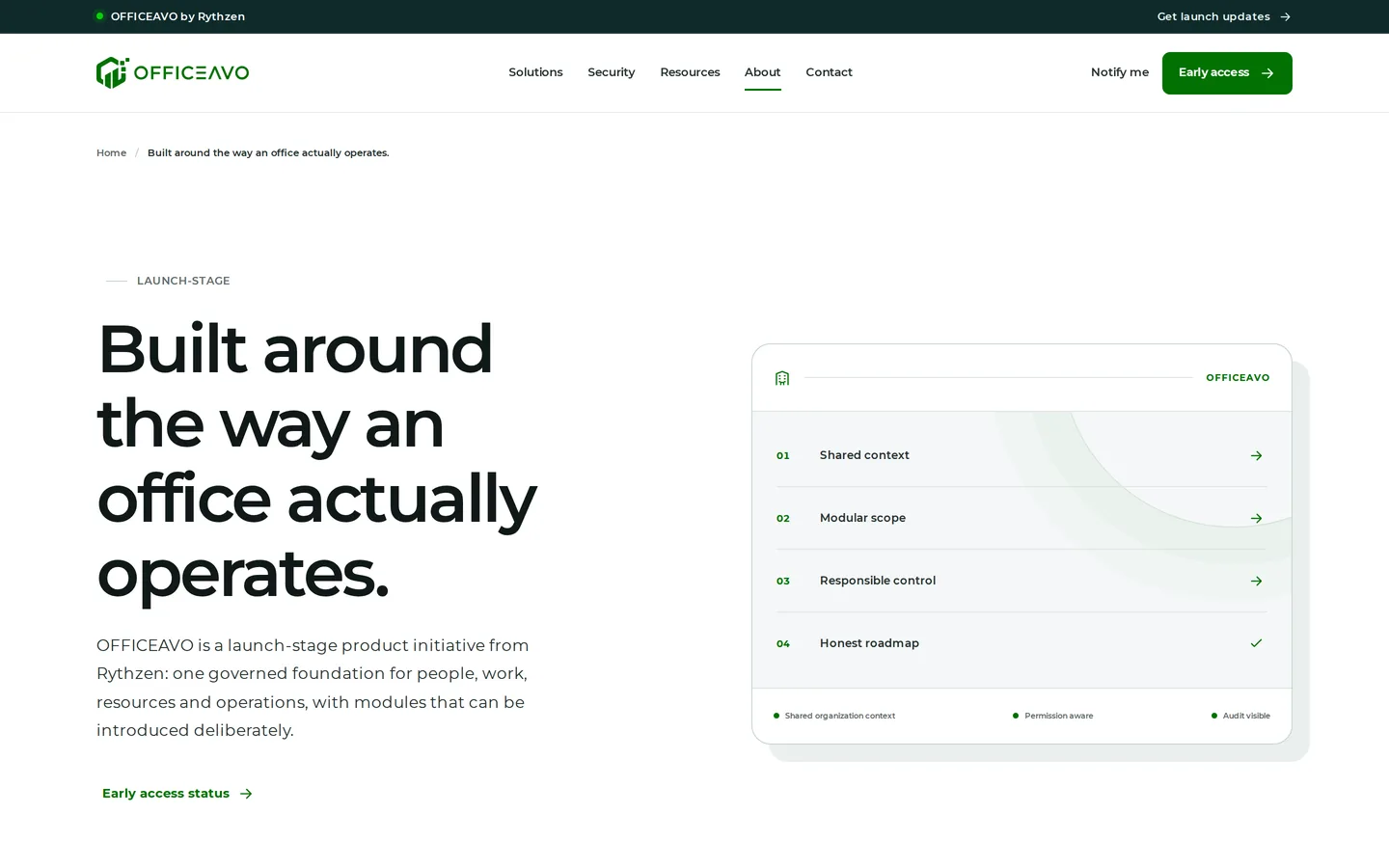 The provenance page — why Rythzen is building it, and what the site will not claim while the product is launch-stage.