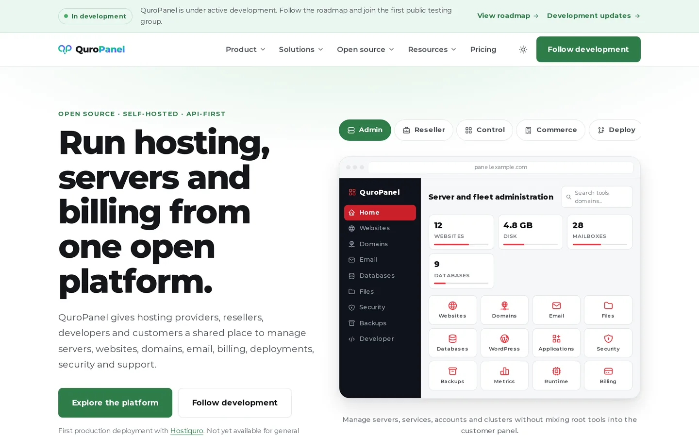 QuroPanel screenshot